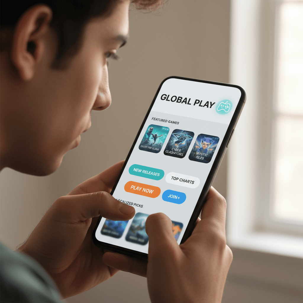 Mobile app interface displayed on smartphone