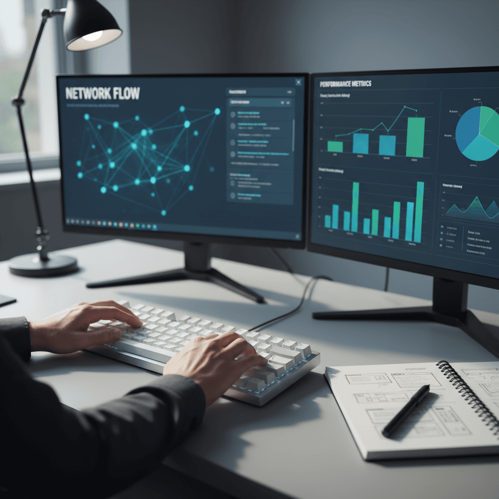 Team monitoring app performance metrics together